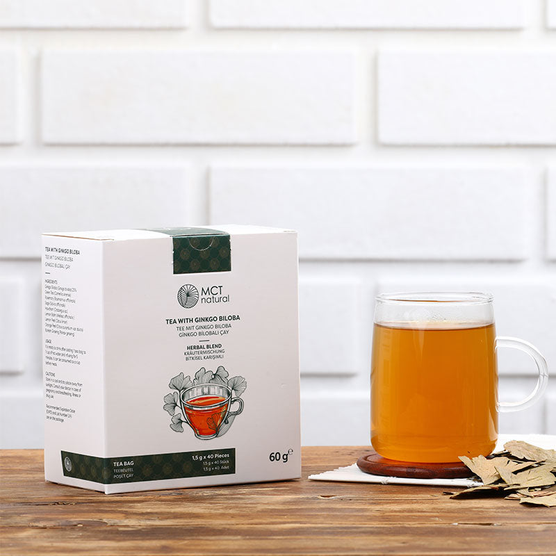 Tee mit Ginkgo Biloba